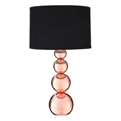 Premier Housewares Black Table Lamp Ball Design Desk Lamps For Reading / Living Room / Bedroom L