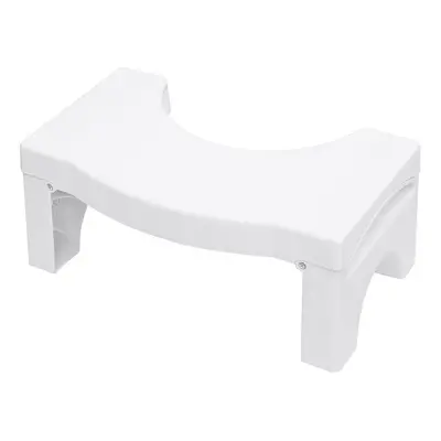 Foldable Toilet Stool Potty Chair Plastic Non-slip Bathroom White Sit Footstool Decorations