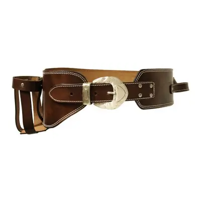 Jack Daniel's Western leather bottle holster belt