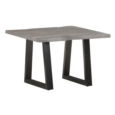 vidaXL Solid Acacia Wood Coffee Table with Live Edges Grey Side Tea Table