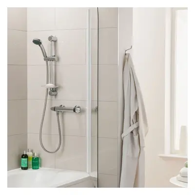 Triton Exe Bar Mixer Shower Thermostatic Chrome Spray Handset Modern UNEXTHBM