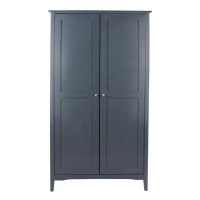 Wardrobe Door Hanging Rail Shelf Bedroom Storage Metal Handles Midnight Blue