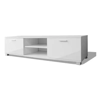 vidaXL TV Hifi Cabinet Sideboard Unit Stand High-Gloss White Home TV Stand