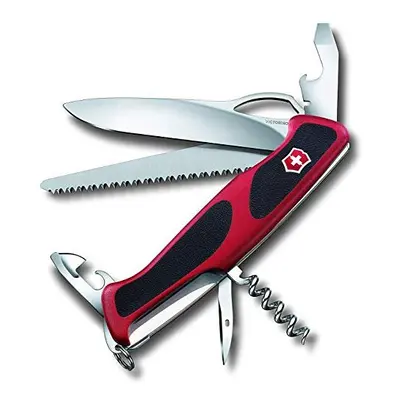 Victorinox Ranger Grip Swiss Army Pocket Knife, Large, Multi Tool, Functions, Locking Blade, One