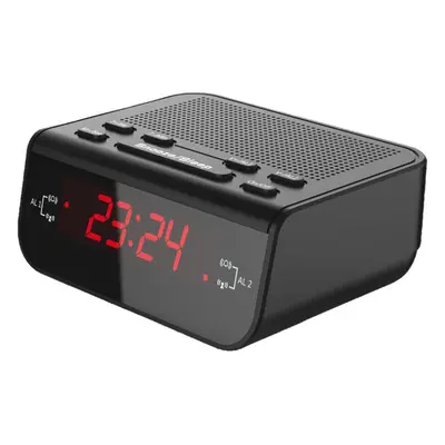 Compact Digital Alarm Clock FM Radio with Dual Alarm Buzzer Snooze Sleep Function