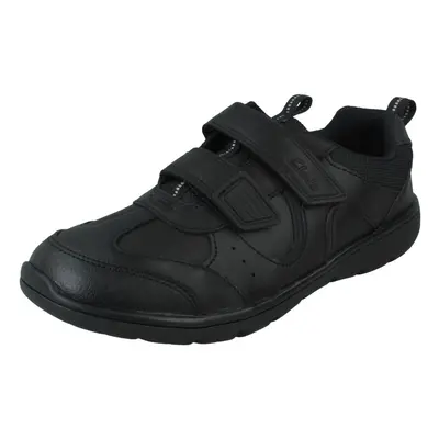 (Black, UK 1.5 Child) Boys Clarks School Shoes Scooter Run