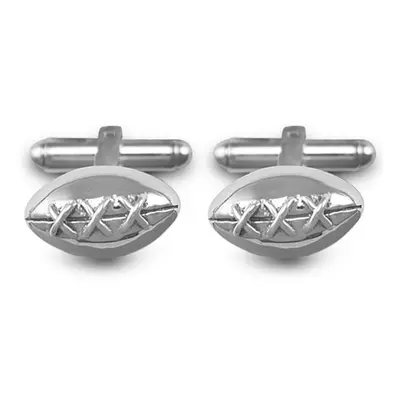 Jewelco London Sterling Silver rugby T-shape Cufflinks - Gents - ACL004