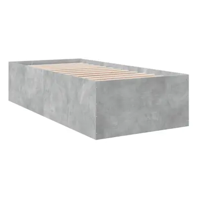 (concrete grey, x cm/ cm) vidaXL Bed Frame Bed Base Sonoma Oak 75x190 cm Small Single Engineered