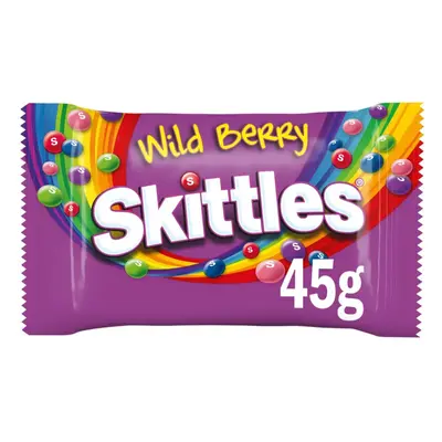 Skittles Vegan Chewy Sweets Wild Berry Fruit Flavo. Bag45g(pack of 36)