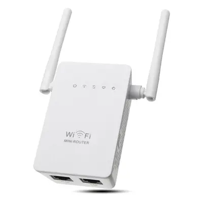 300Mbps Wireless Wifi Range Repeater Booster 802.11 Dual Antennas Wireless AP Router with LAN WA