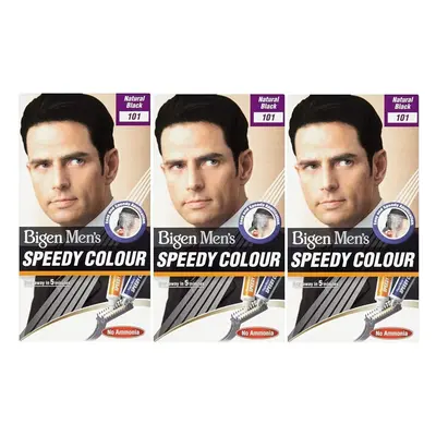 Bigen Men's Speedy Colour Natural Black (pack of 3)