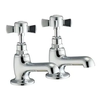 Edwin Hot & Cold Traditional Twin Bath Taps