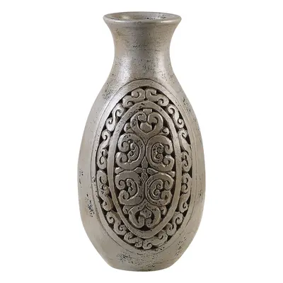 Decorative Vase MEGARA Ceramic Grey