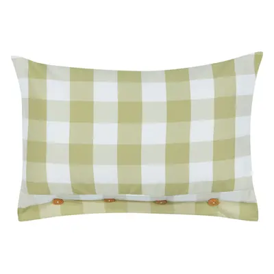 Throw Cushion TAMNINE x cm Checked Light Green