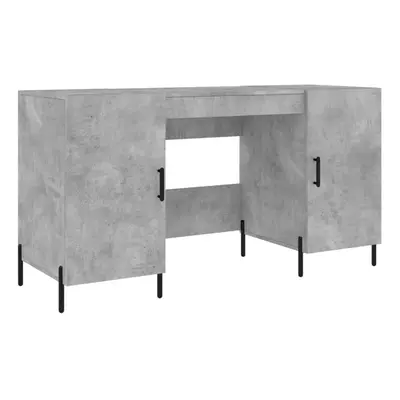 (concrete grey) vidaXL Desk Computer Desk Writing Table Work Table Sonoma Oak Engineered Wood