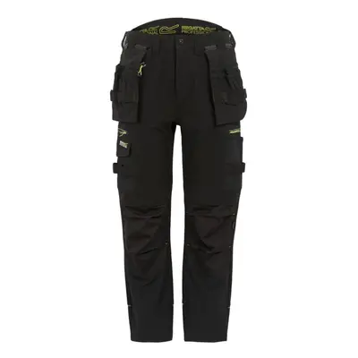 (36S, Black) Regatta Mens Infiltrate Softshell Stretch Work Trousers