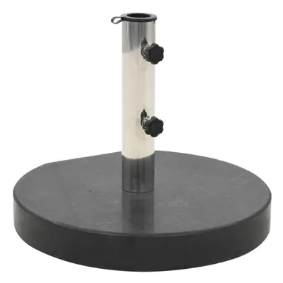 (black, kg) vidaXL Parasol Stand Outdoor Umbrella Base Holder Support Parasol Base Granite