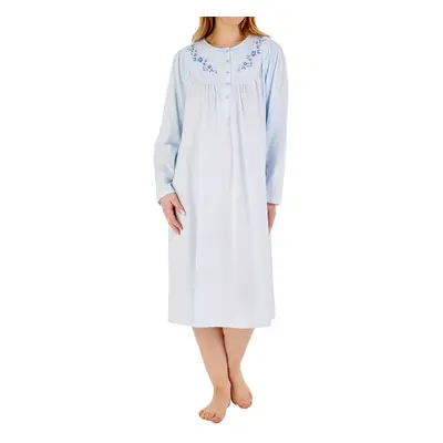 (Blue, 24/26) Slenderella ND88117 Women's Cotton Nightdress