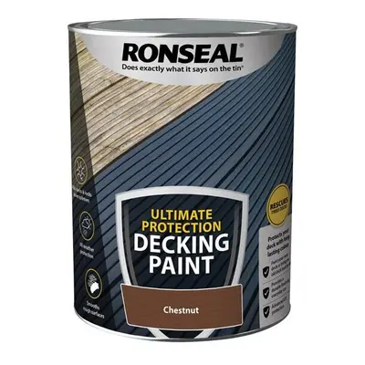 Ronseal Ultimate Protection Decking Paint Chestnut litre