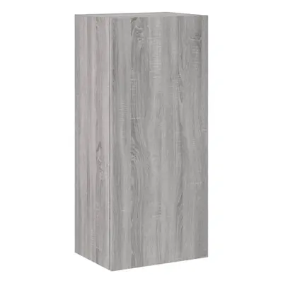 vidaXL TV Wall Cabinet Wall-mounted TV Cabinet Grey Sonoma Engineered Wood