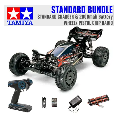 TAMIYA RC Dark Impact 4WD 1:10 Standard Wheel Radio Bundle