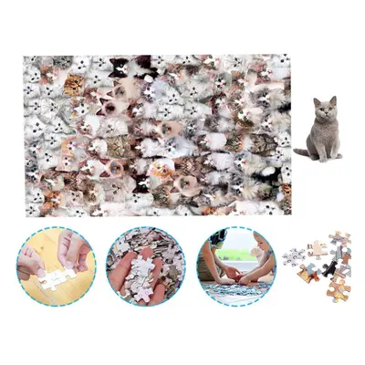 70*50CM Pieces Cat World Jigsaw Puzzle Educational Toys Indoor Toys