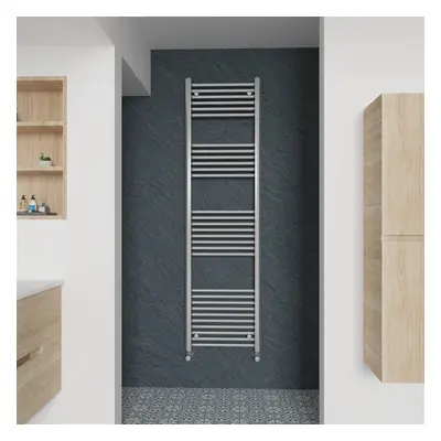 (Straight, 1800x500mm) Warmehaus Heated Towel Rail Chrome Bathroom Ladder Style Radiator Central