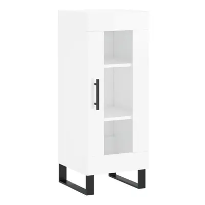 (high gloss white) vidaXL Sideboard Storage Cabinet Cupboard Side Cabinet White Engineered Wood