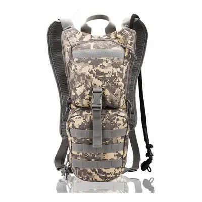 (ACU Camouflage) 3L Water Bag Nylon Backpack Water Container Unisex Rucksack Hiking Climbing Cam