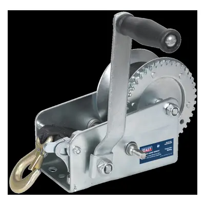 Geared Hand Winch 900kg Capacity with Webbing Strap