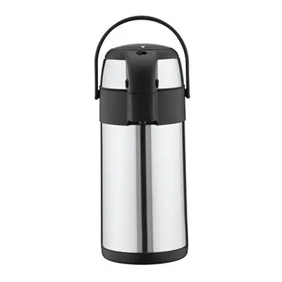 3 Litre Stainless Steel Pump Action Airpot Ideal For Hot And Cold Beverages