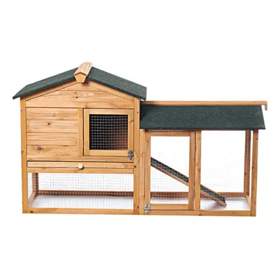 57.8" Large Pet Rabbit Bunny Hutch Run Chicken Coop Guinea Pig Cage Animal House