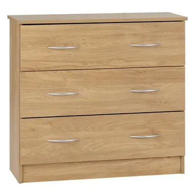 Bellingham Drawer Chest of Drawers in Oak Effect Veneer Metal Runners