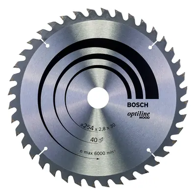 Bosch Professional Optiline Wood Circular Saw Blade (for Wood, x x 2.8 mm, Teeth; Accessories fo