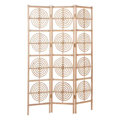 3 Panel Room Divider ALTAMURA Light Wood