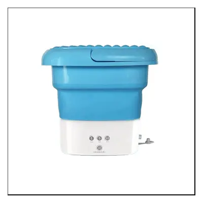 Blue Washing Machine, Mini Folding Washing Machine Combo with Small Collapsible Drain Basket UK 