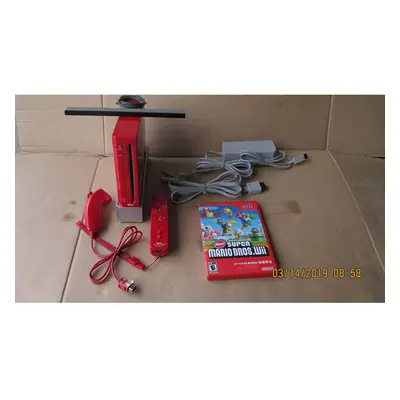 Wii Console Bundle - Red - Model RVL-001