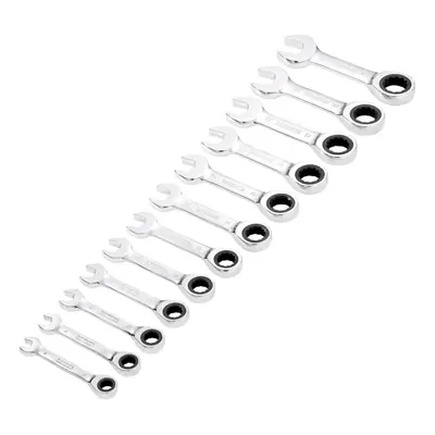 Draper HI-TORQ® Metric Stubby Ratchet Combination Spanner Set (12 Piece)