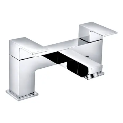 Bath Filler Mixer Tap Bathroom Square Dual Handle Tub Level Faucet