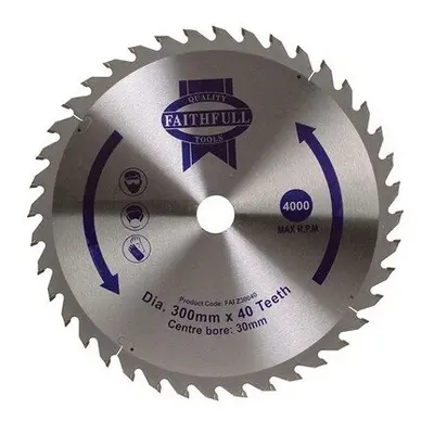 Faithfull FAIZ30040 Circular Saw Blade x 30mm x 40T Fine Cross Cut