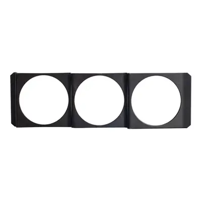 52mm 12V Car Triple Gauge Meter Panel Mount Holder Bracket Hole Pod Dash Black