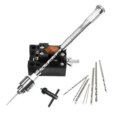 Semi-automatic Mini Hand Drill with Twist Drills 0.3-4.0mm Reamer Pinhole Hand Drill