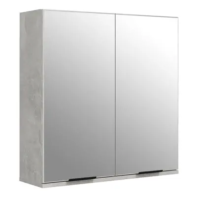 (Concrete grey) vidaXL Bathroom Mirror Cabinet Vanity Unit Wall Cabinet Storage Wall Cupboard