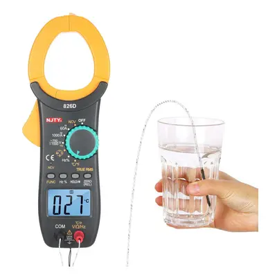 1000A AC Clamp Meter Auto Range Counts 1.9-inch LCD Digital True RMS NCV Type Universal