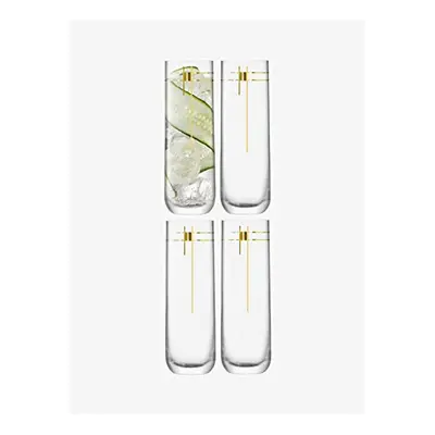 LSA Century Highball 420ml Gold | Set of | Mouthblown & Handmade Glass | CT11