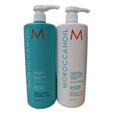 Moroccanoil Smoothing Shampoo & Conditioner Set Unruly & Frizzy Hair 33.8 OZ