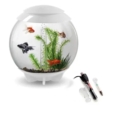 biOrb Halo 15L Aquarium in White with MCR LED Lighting and Heater Pack