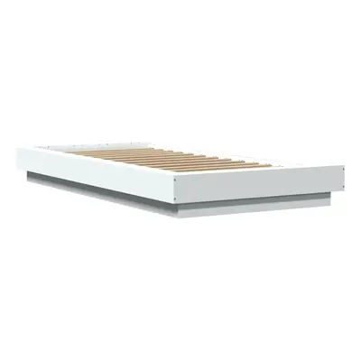 vidaXL Bed Frame Home Bed Base Bedstead White 90x190 cm Single Engineered Wood