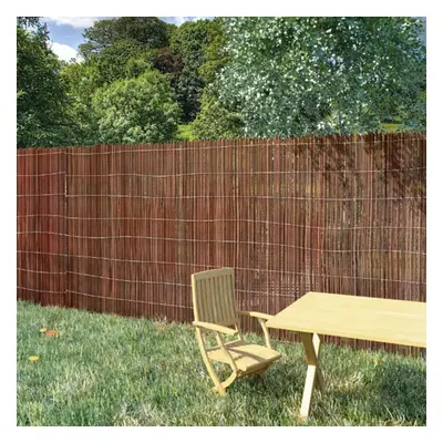 vidaXL Willow Fence 5x1 m Garden Panel Divider Privacy Screen Border Barrier