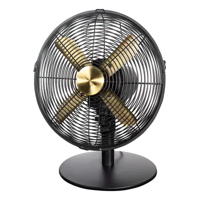 Russell Hobbs Desk Fan Electric Brushed Gold Black Speed RHMDF1201BG